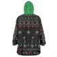 Santa Claus African Christmas Kid Wearable Blanket Hoodie Traditional Costume