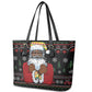 Santa Claus African Christmas Leather Tote Bag Traditional Costume