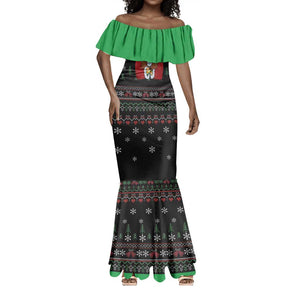 Santa Claus African Christmas Mermaid Dress Traditional Costume