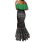 Santa Claus African Christmas Mermaid Dress Traditional Costume