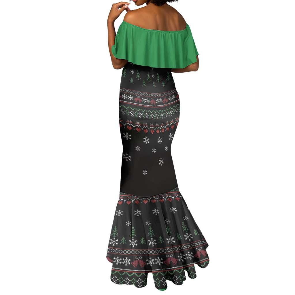 Santa Claus African Christmas Mermaid Dress Traditional Costume