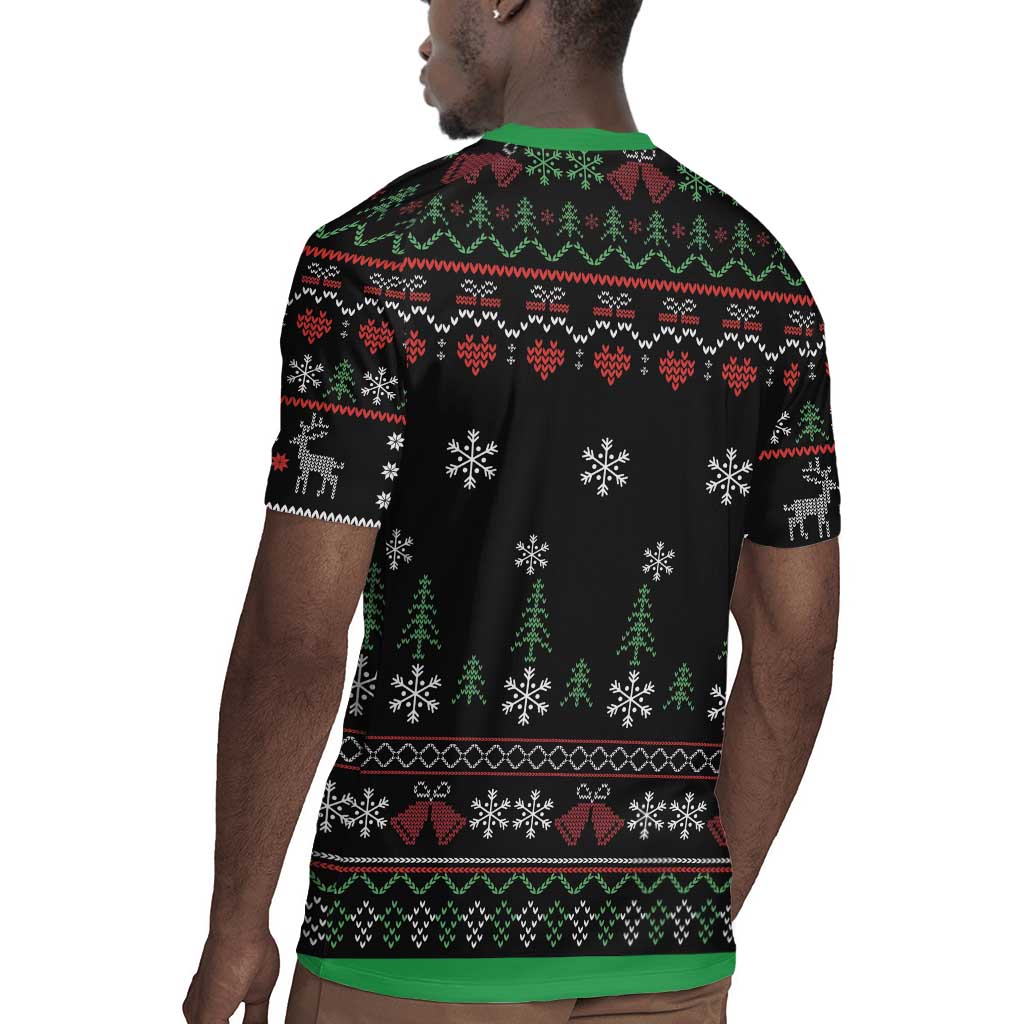 Santa Claus African Christmas Rugby Jersey Traditional Costume