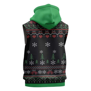 Santa Claus African Christmas Sleeveless Hoodie Traditional Costume - African Pride