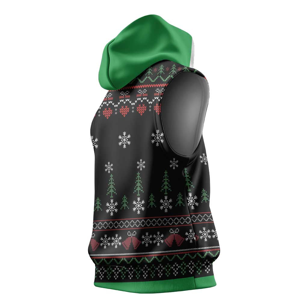 Santa Claus African Christmas Sleeveless Hoodie Traditional Costume - African Pride