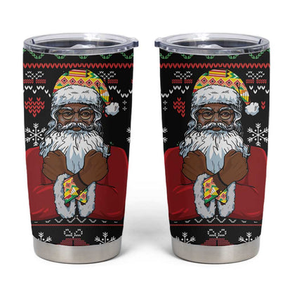 Santa Claus African Christmas Tumbler Cup Traditional Costume