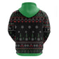 Santa Claus African Christmas Zip Hoodie Traditional Costume