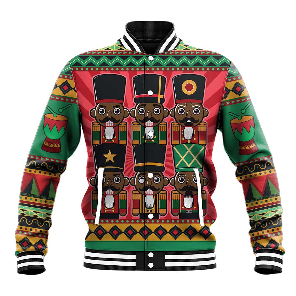 Black Nutcrackers Baseball Jacket Afro Christmas