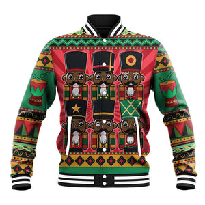 Black Nutcrackers Baseball Jacket Afro Christmas