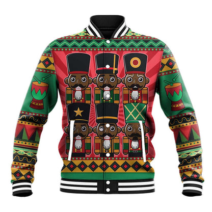 Black Nutcrackers Baseball Jacket Afro Christmas