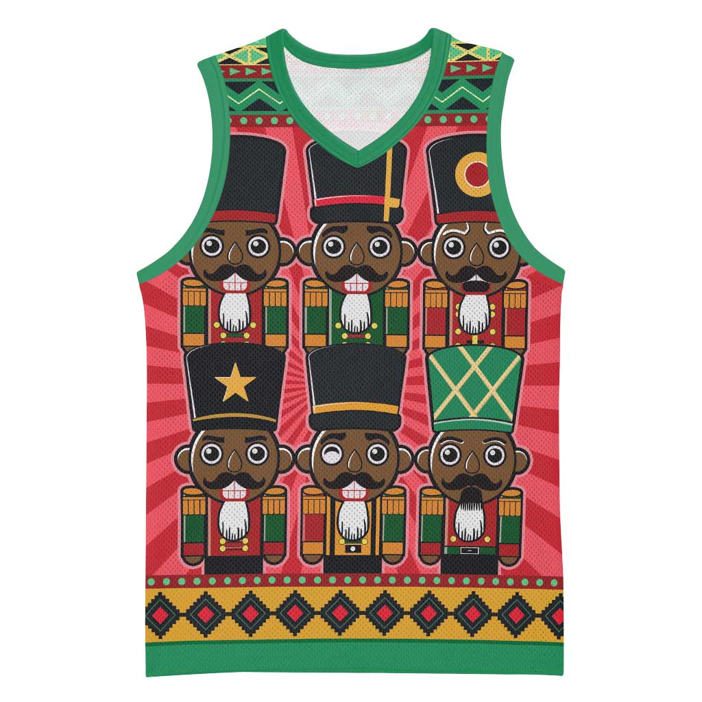 Black Nutcrackers Basketball Jersey Afro Christmas - African Pride
