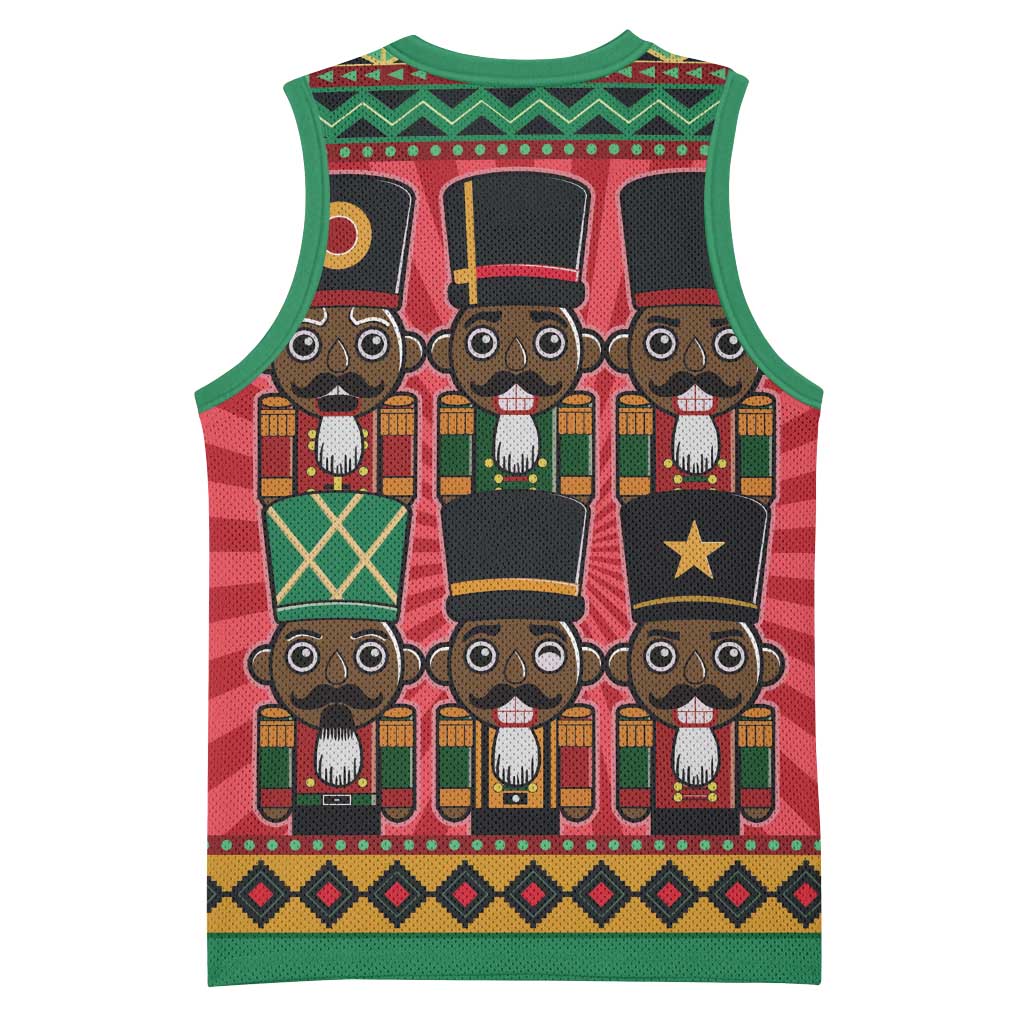 Black Nutcrackers Basketball Jersey Afro Christmas - African Pride