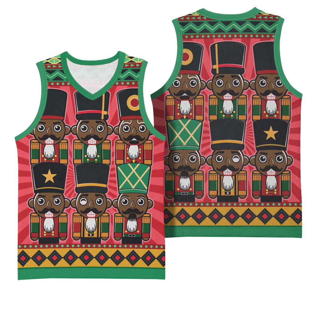 Black Nutcrackers Basketball Jersey Afro Christmas - African Pride