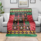 Black Nutcrackers Blanket Afro Christmas