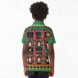 Black Nutcrackers Kid Polo Shirt Afro Christmas
