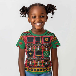Black Nutcrackers Kid T shirt Afro Christmas