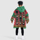 Black Nutcrackers Kid Wearable Blanket Hoodie Afro Christmas