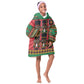 Black Nutcrackers Kid Wearable Blanket Hoodie Afro Christmas