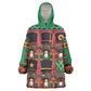 Black Nutcrackers Kid Wearable Blanket Hoodie Afro Christmas