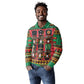 Black Nutcrackers Long Sleeve Polo Shirt Afro Christmas
