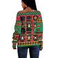 Black Nutcrackers Off Shoulder Sweater Afro Christmas