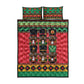 Black Nutcrackers Quilt Bed Set Afro Christmas