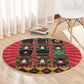 Black Nutcrackers Round Carpet Afro Christmas