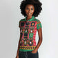 Black Nutcrackers Women Polo Shirt Afro Christmas