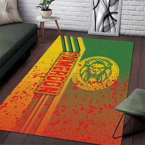 Cameroon Soccer Area Rug Indomitable Lions Football - Road To Champion