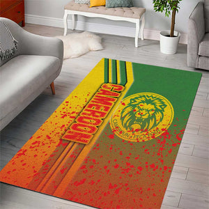 Cameroon Soccer Area Rug Indomitable Lions Football - Road To Champion