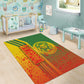 Cameroon Soccer Area Rug Indomitable Lions Football - Road To Champion