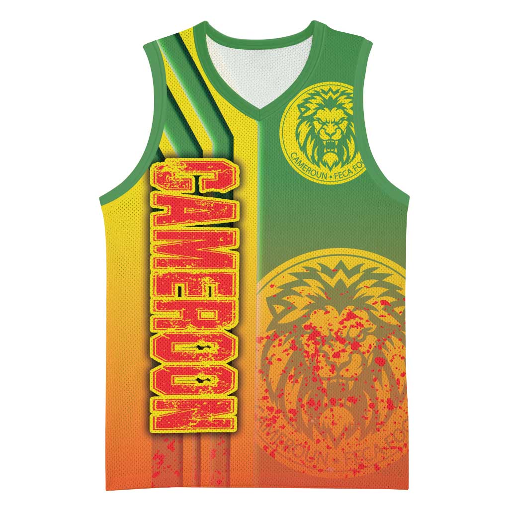 Cameroon Soccer Basketball Jersey Indomitable Lions Football - Road To Champion - African Pride