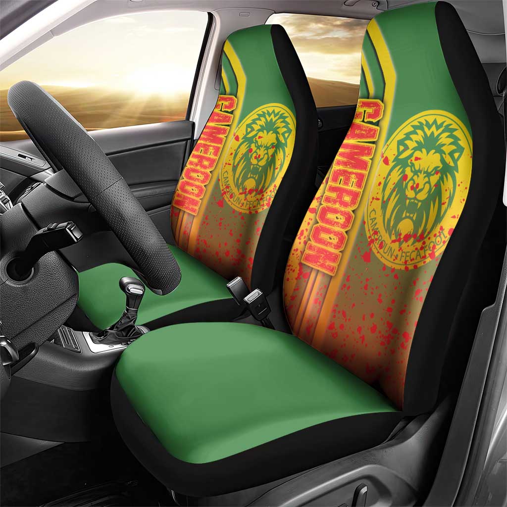 Cameroon Soccer Car Seat Cover Indomitable Lions Football - Road To Champion