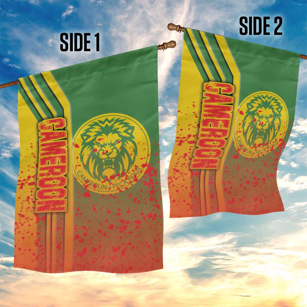 Cameroon Soccer Garden Flag Indomitable Lions Football - Road To Champion