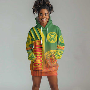 Cameroon Soccer Hoodie Dress Indomitable Lions Football - Road To Champion