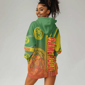 Cameroon Soccer Hoodie Dress Indomitable Lions Football - Road To Champion