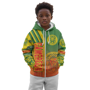 Cameroon Soccer Kid Hoodie Indomitable Lions Football - Road To Champion