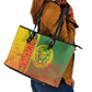 Cameroon Soccer Leather Tote Bag Indomitable Lions Football - Road To Champion