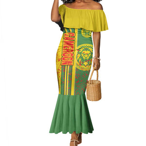 Cameroon Soccer Mermaid Dress Indomitable Lions Football - Road To Champion