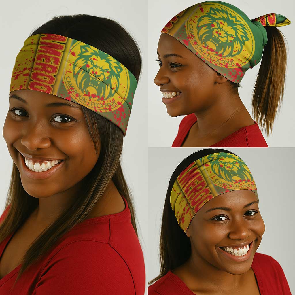 Cameroon Soccer Neck Gaiter Indomitable Lions Football - Road To Champion - African Pride