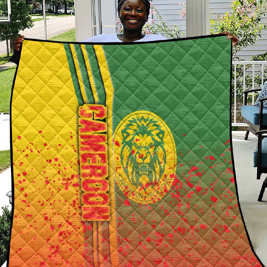 Cameroon Soccer Quilt Indomitable Lions Football - Road To Champion