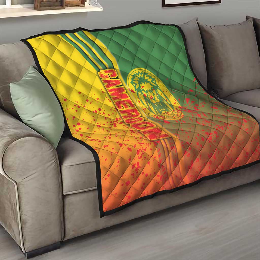 Cameroon Soccer Quilt Indomitable Lions Football - Road To Champion