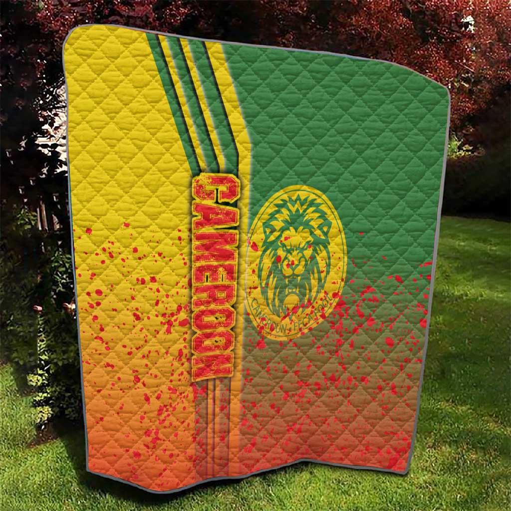 Cameroon Soccer Quilt Indomitable Lions Football - Road To Champion
