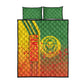 Cameroon Soccer Quilt Bed Set Indomitable Lions Football - Road To Champion