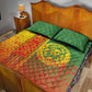 Cameroon Soccer Quilt Bed Set Indomitable Lions Football - Road To Champion