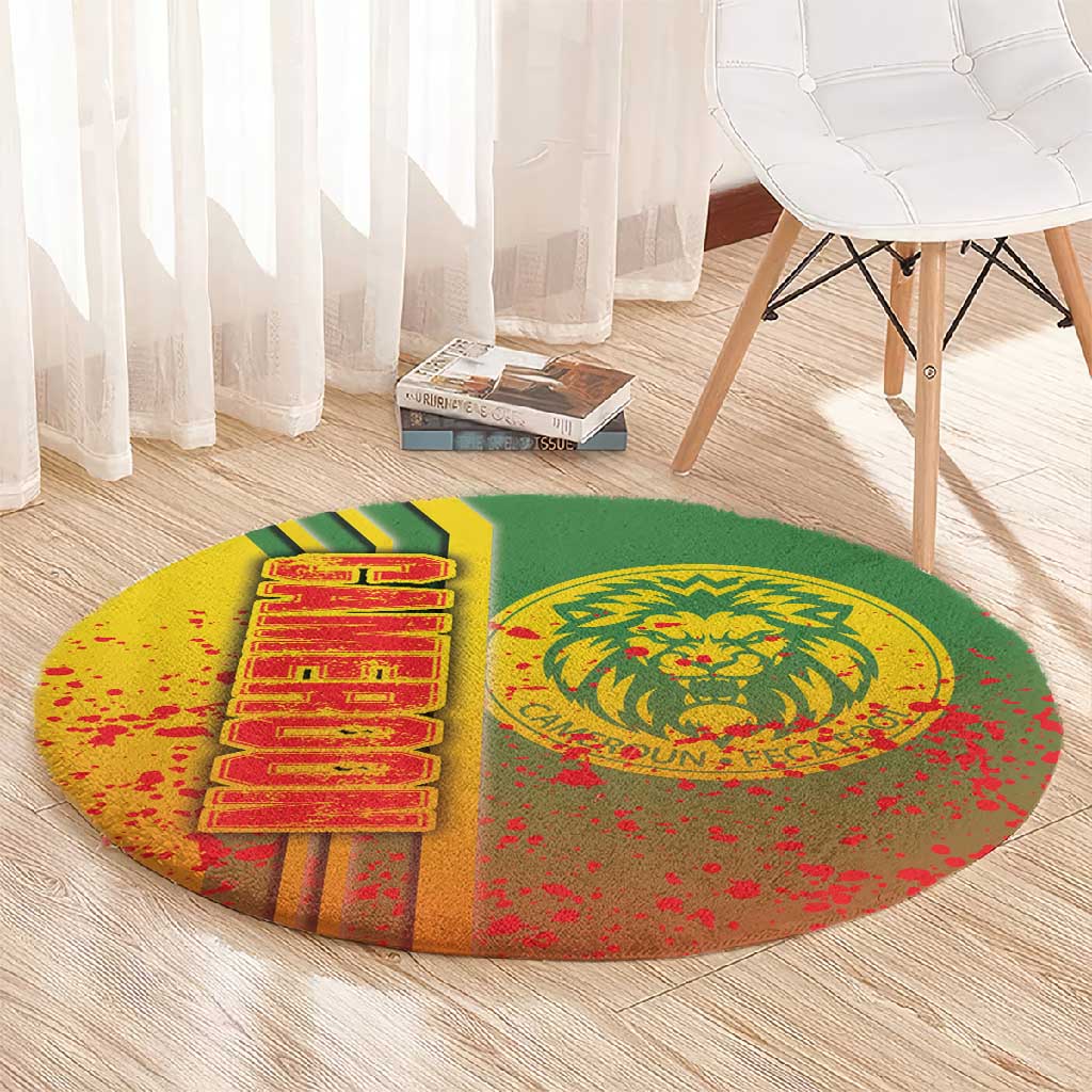Cameroon Soccer Round Carpet Indomitable Lions Football - Road To Champion