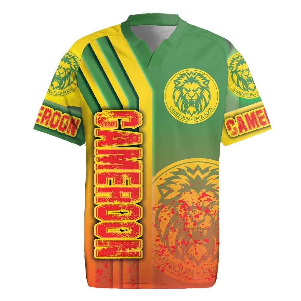 Cameroon Soccer Rugby Jersey Indomitable Lions Football - Road To Champion