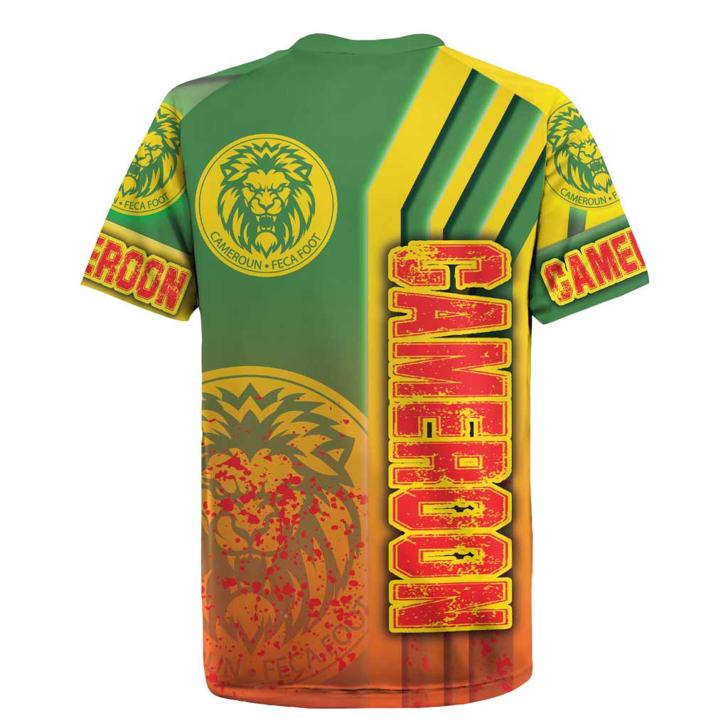 Cameroon Soccer Rugby Jersey Indomitable Lions Football - Road To Champion