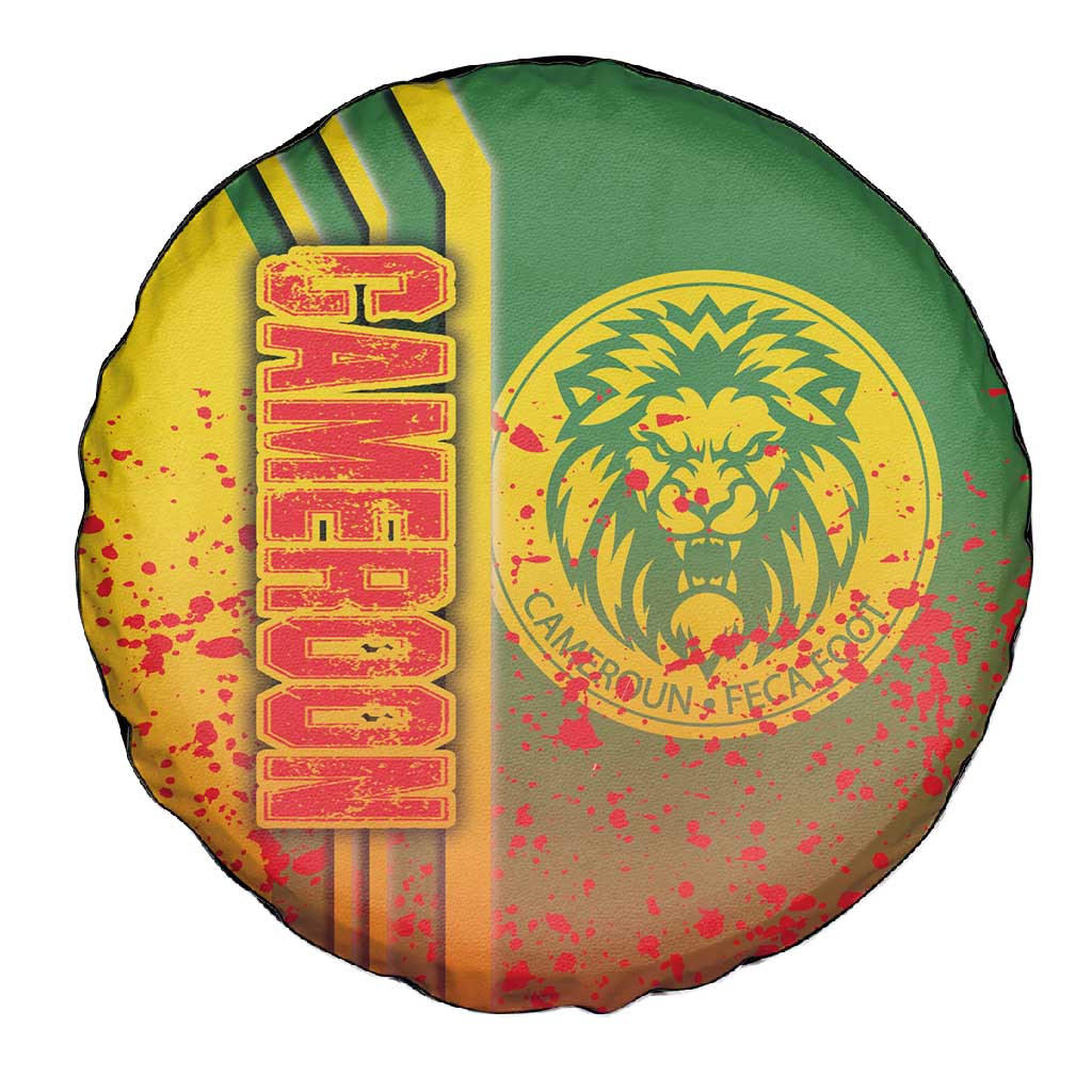 Cameroon Soccer Spare Tire Cover Indomitable Lions Football - Road To Champion