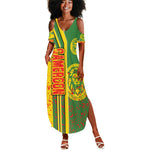 Cameroon Soccer Summer Maxi Dress Indomitable Lions Football - Road To Champion