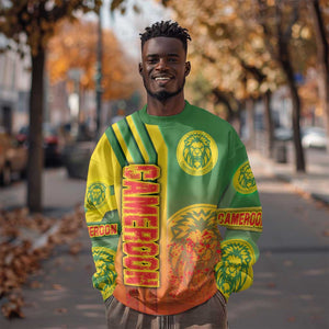 Cameroon Soccer Sweatshirt Indomitable Lions Football - Road To Champion